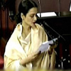 Rekha taking oath as a Rajya Sabha member