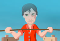 tightrope balancing
